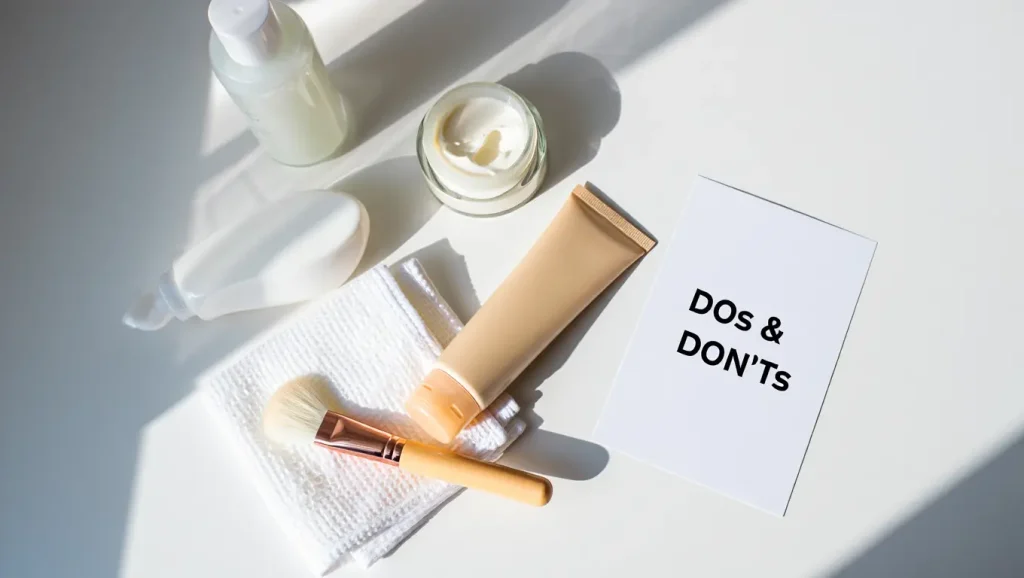 Skincare mistakes Sleeping With Makeup On