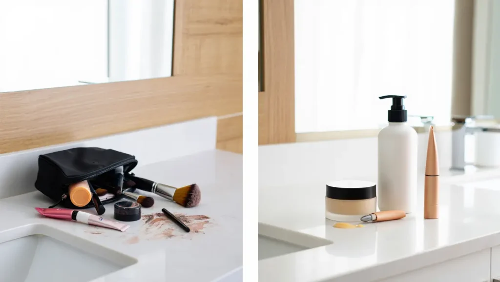 skincare mistakes Forgetting to Clean Your Tools and Environment