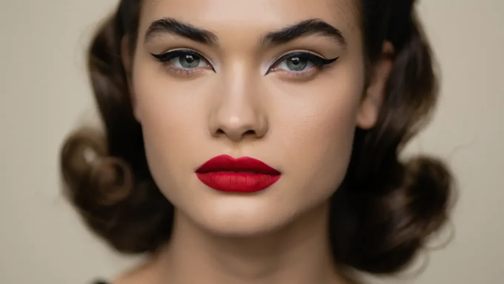50s makeup: Eyes First Shadow the 50s Way